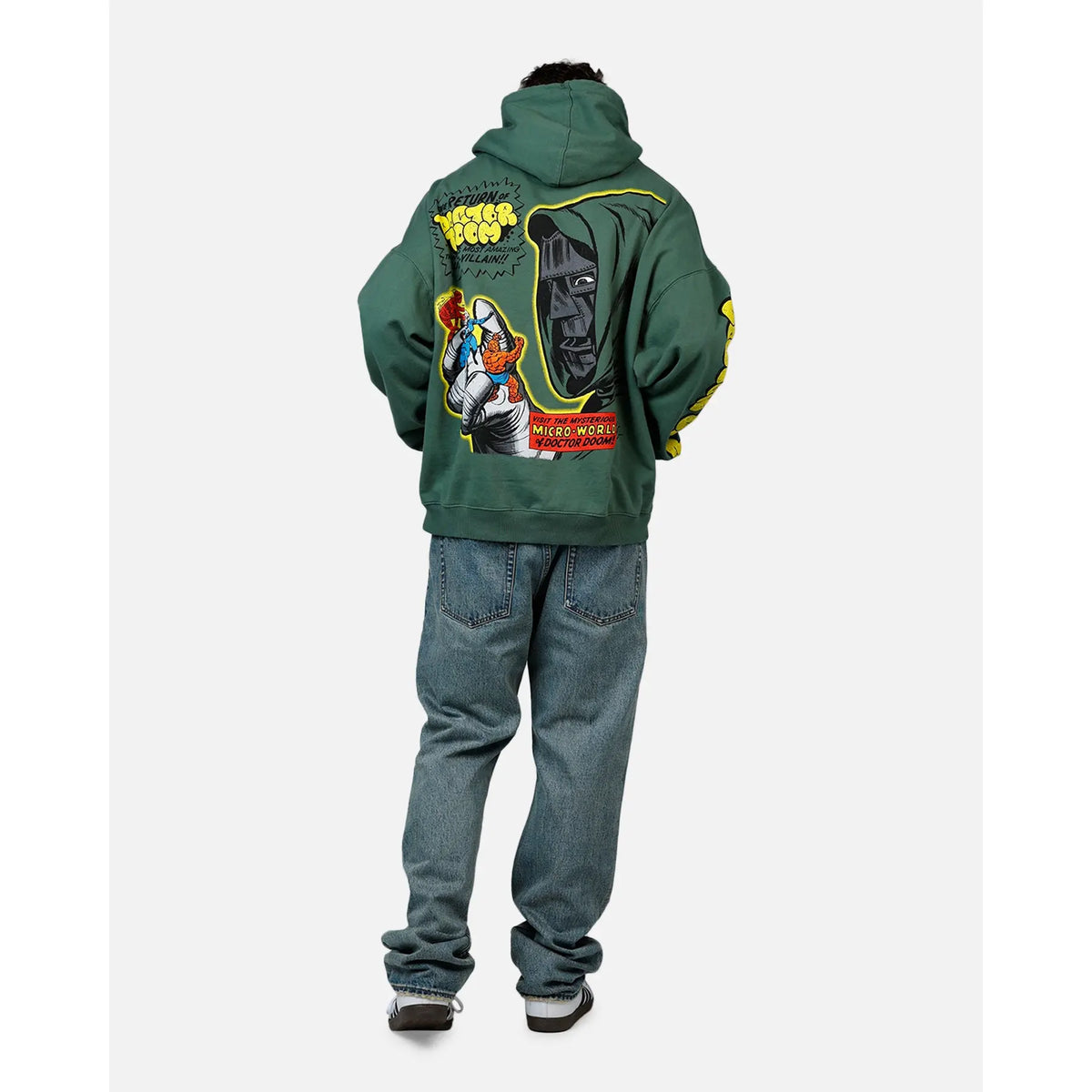 73Studio Marvel Fantastic Four Doctor Doom Villain Premium Hoodie Green