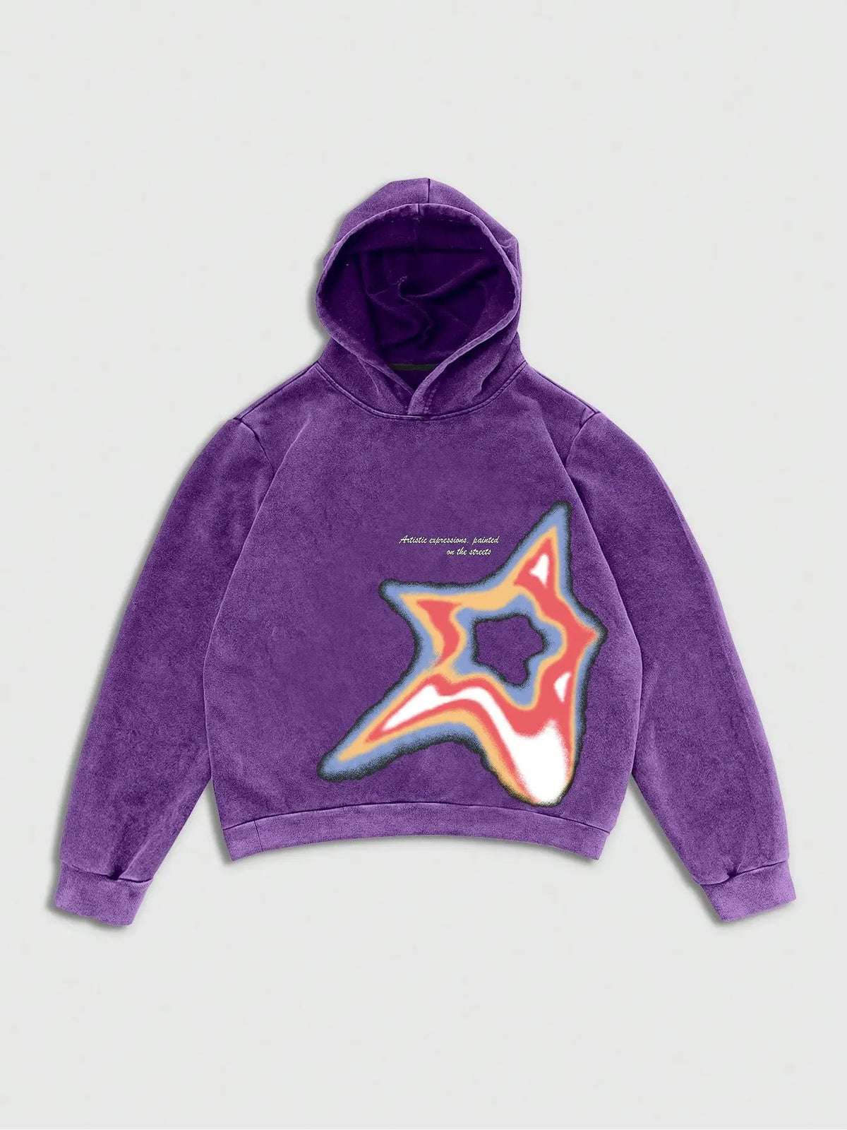Unisex Letter & Star Print Hoodie, Casual Regular Fit Star Graphic Hooded Sweatshirt for Spring & Fall, Fashion Men's Top for Daily Wear, Casual Fitted Hoodie, Casual Hooded Sweatshirts