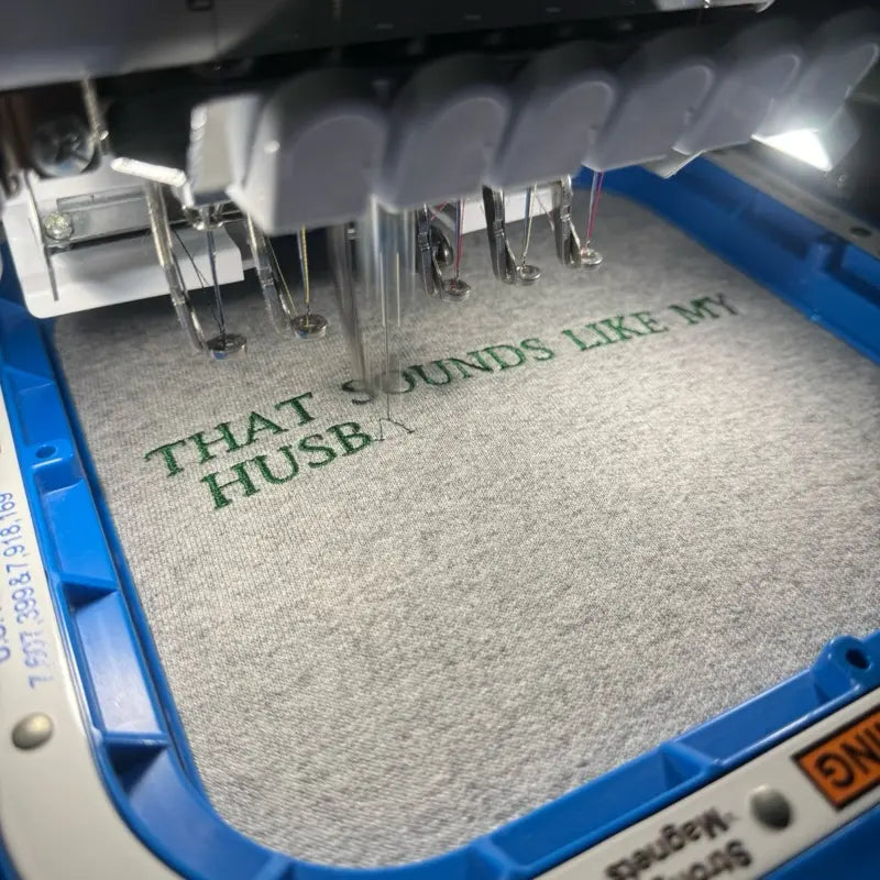That Sounds Like My Husband's Problem Embroidered Sweatshirt for Everyday Comfort and Humor