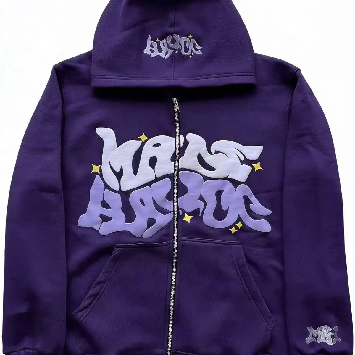 Y2K Retro Star And Letter Printed Full zipper Hoodies,Spring Autumn Harajuku Women And Men Fashion Hip Hop Long Sleeve Hooded ,Avant-Garde - Street Casual Spring/Fall Loose Zipper Pocket Patched,Autumn and Winter Gothic Coat preppy style