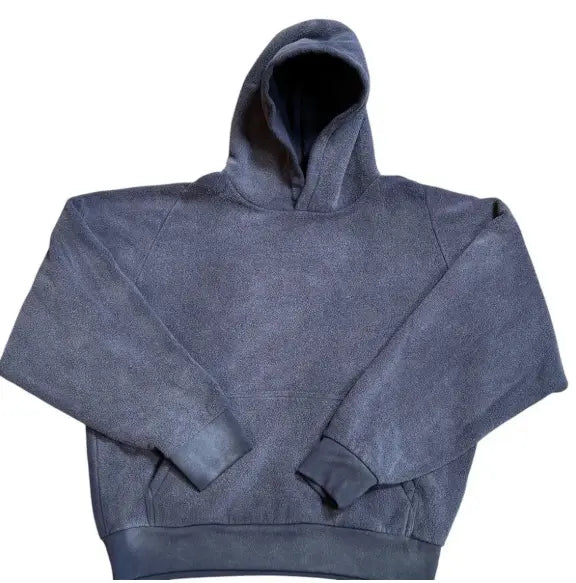 Polar Fleece Regular Fit Pullover Hoodie - Yeezy Gap Casual Navy