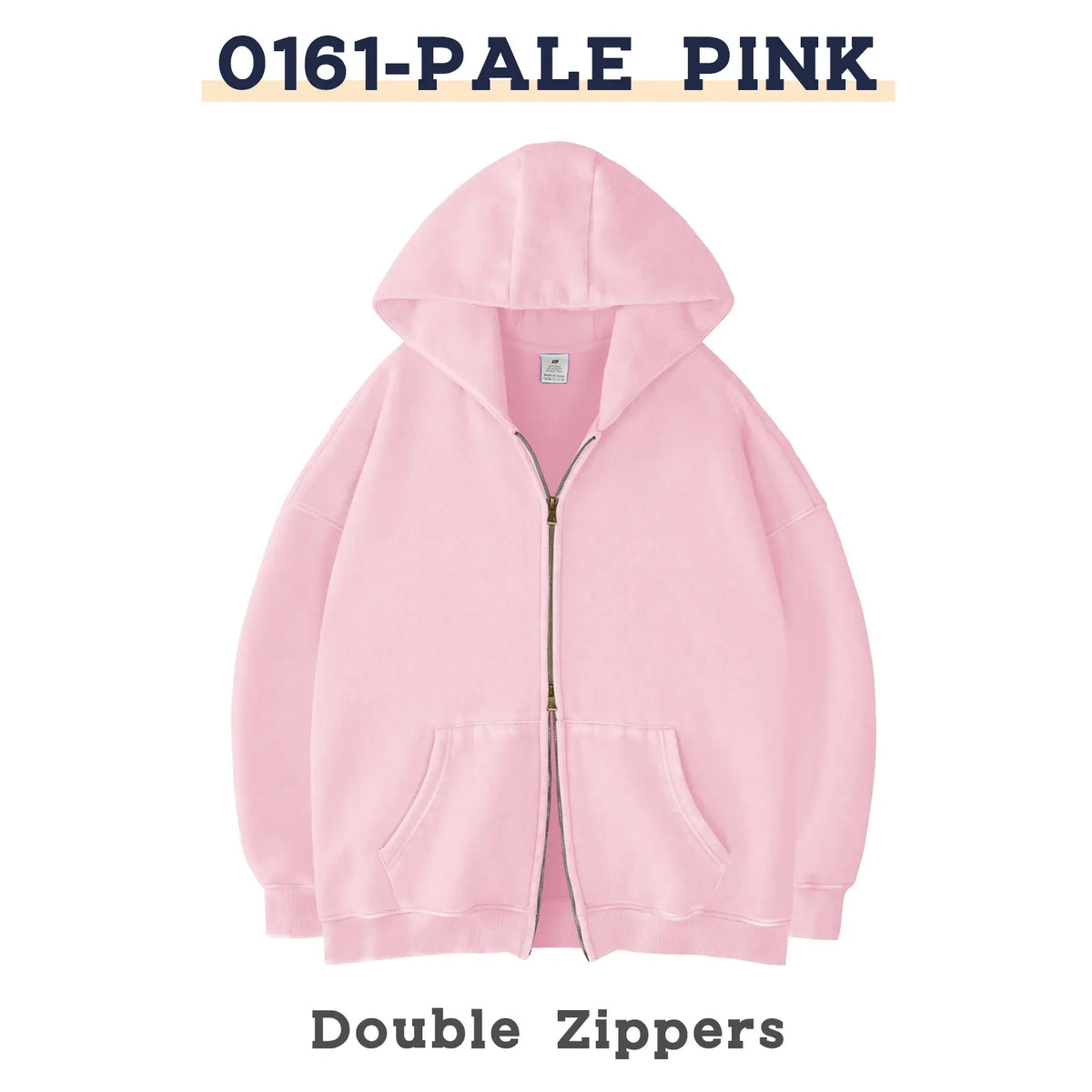 FAIABLE Unisex Oversized Zip-Up Hoodie in Acid Wash Heavyweight Cotton Fleece with Oversized Pockets & Stretch Ribbed Cuffs for Men & Women Casual Sweatshirt