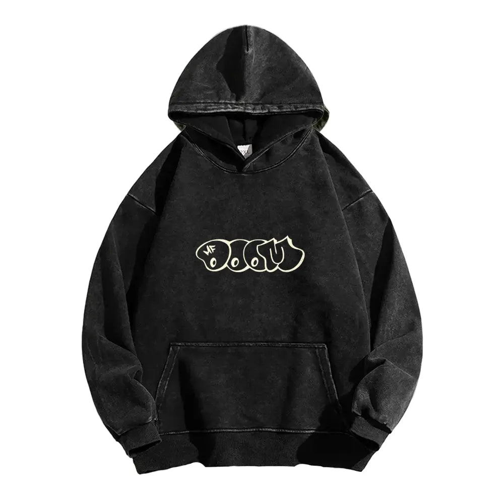 Acid Wash Hoodie, 90s hip-hop street style hoodie,suitable for rappers and retro music lovers, streetwear fashion