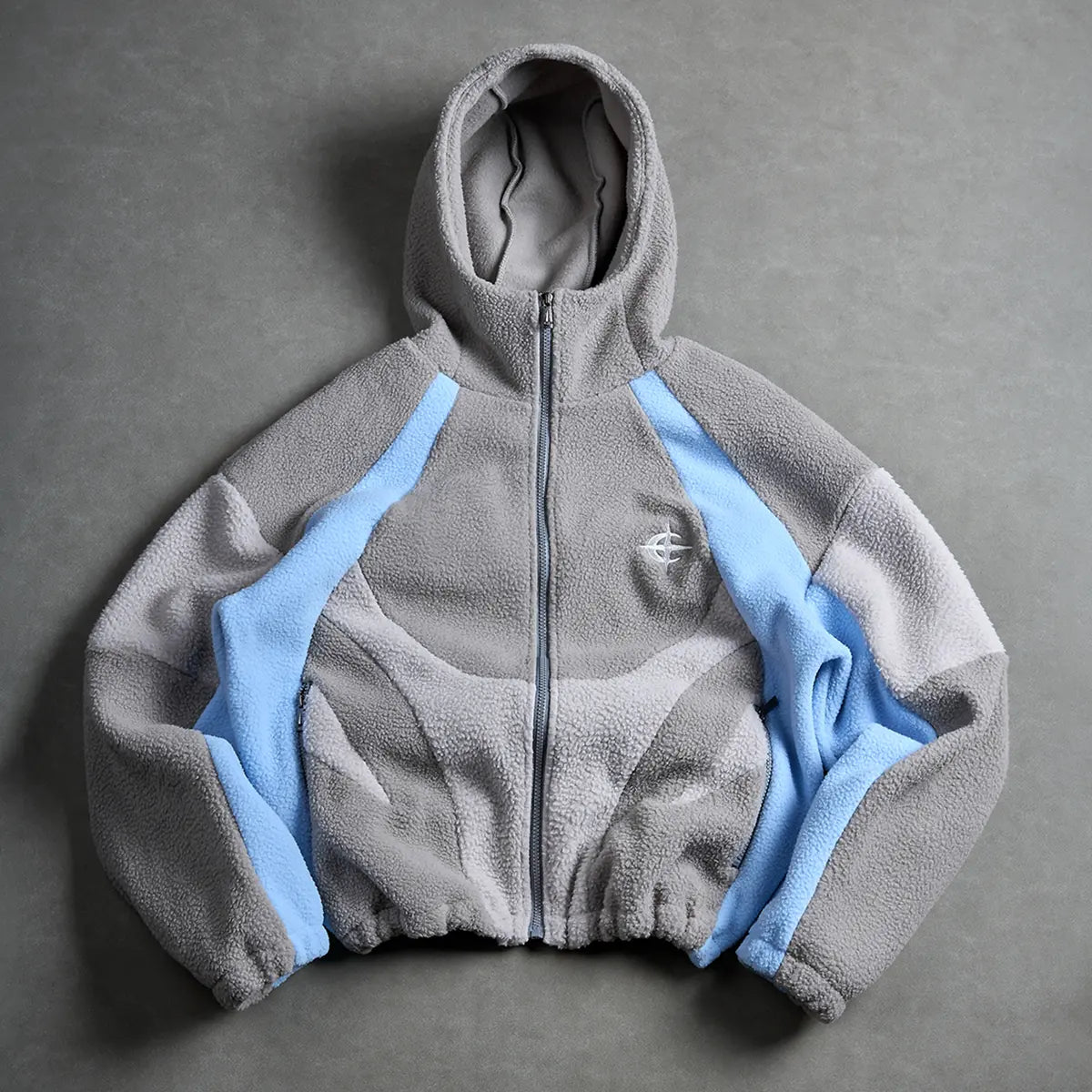 Men's Color Block Patchwork Hooded Long Sleeve Jacket Zip-Up Streetwear Fleece Cotton Jacket with Drawstring Hood Casual Sweatshirts