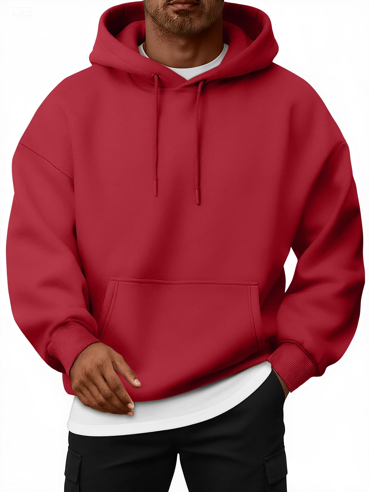 EFAN Mens Oversized Hoodies Fleece Lined Sweatshirts