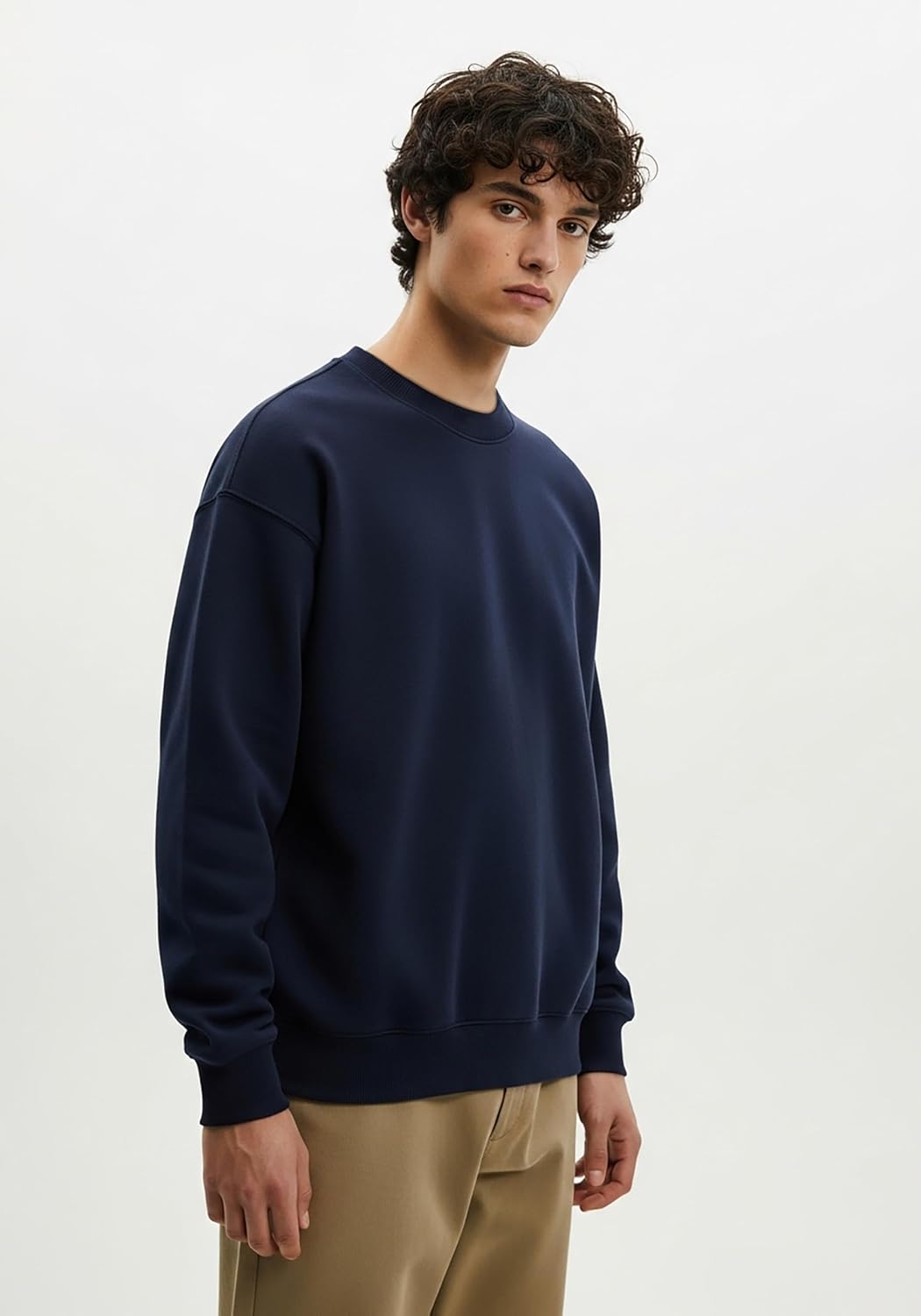 Andrew Scott Men's Fleece Crewneck Pullover Sweatshirt
