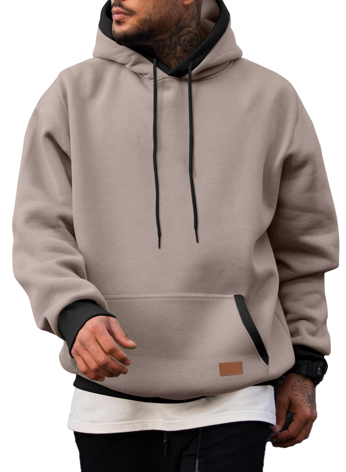 JMIERR Men's Hoodies Sweatshirts Casual Fleece Pullover Hoodie Pocket