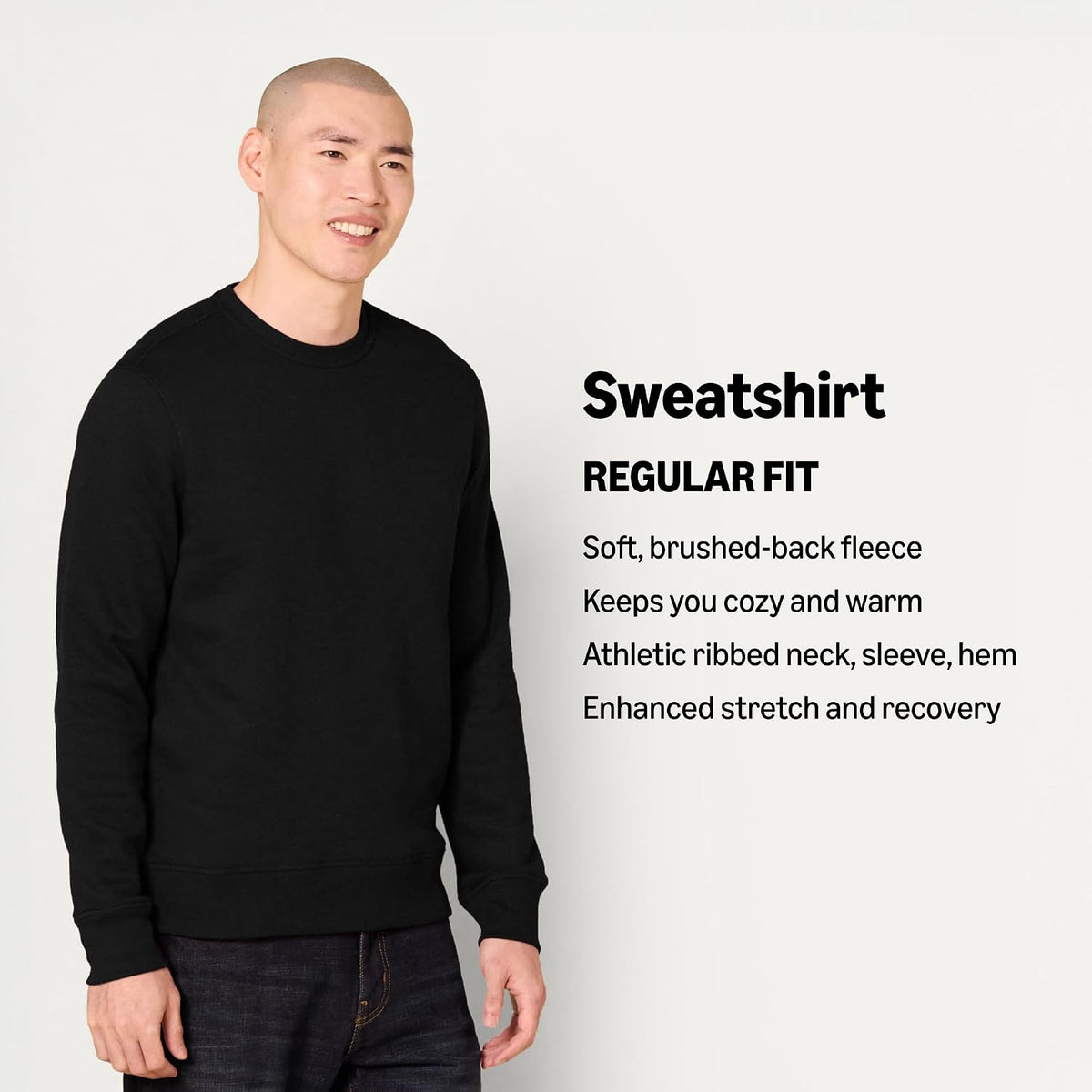 Amazon Essentials Men's Crewneck Fleece Sweatshirt