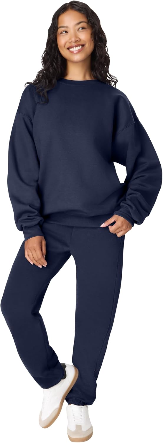 Hanes Men's Ultimate Sweatshirt, Heavyweight Fleece Sweatshirt, Crewneck Pullover for Men