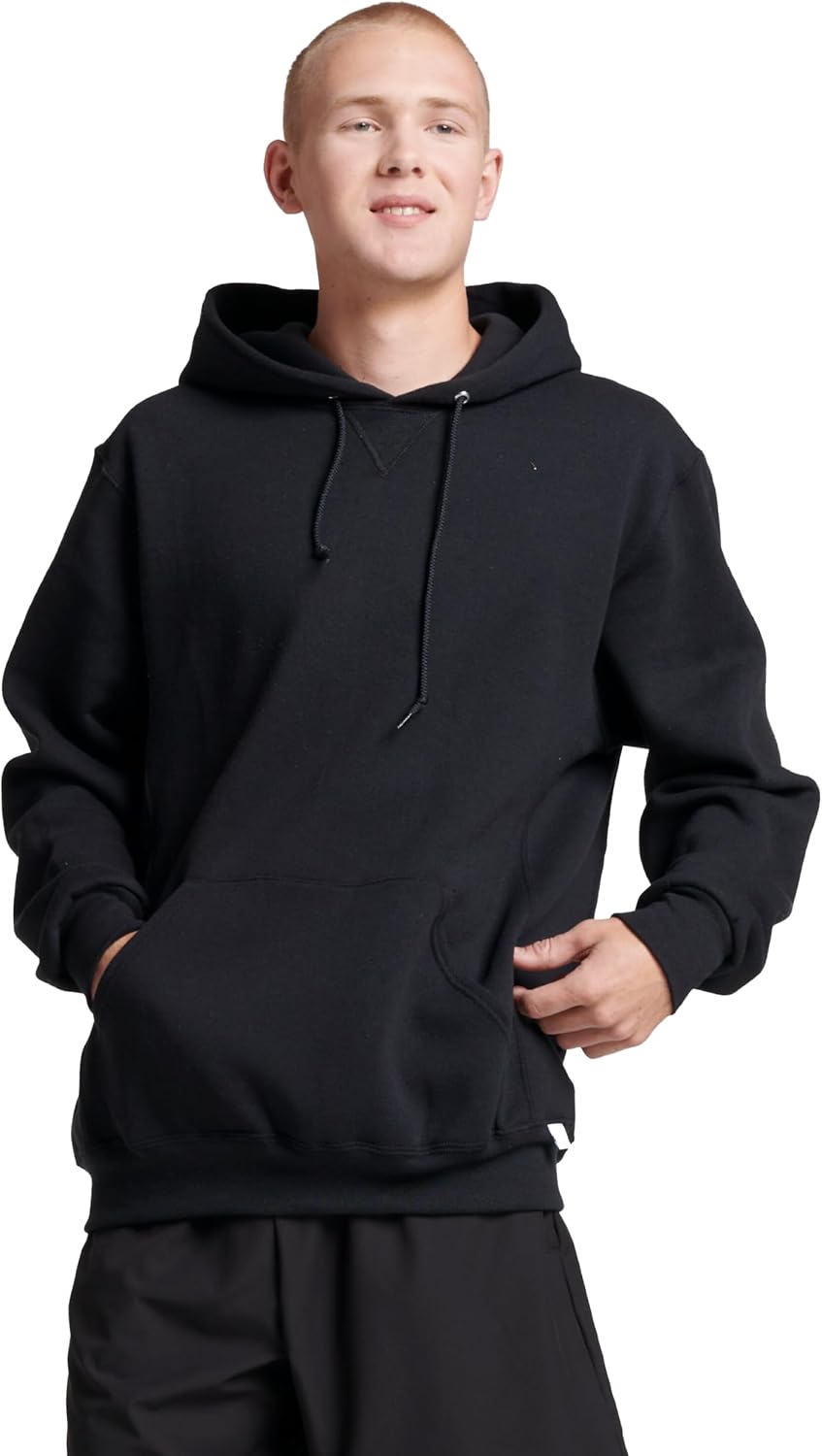 Russell Athletic mens Dri-power Fleece Hoodies, Moisture Wicking, Cotton Blend, Relaxed Fit, Sizes S-4x
