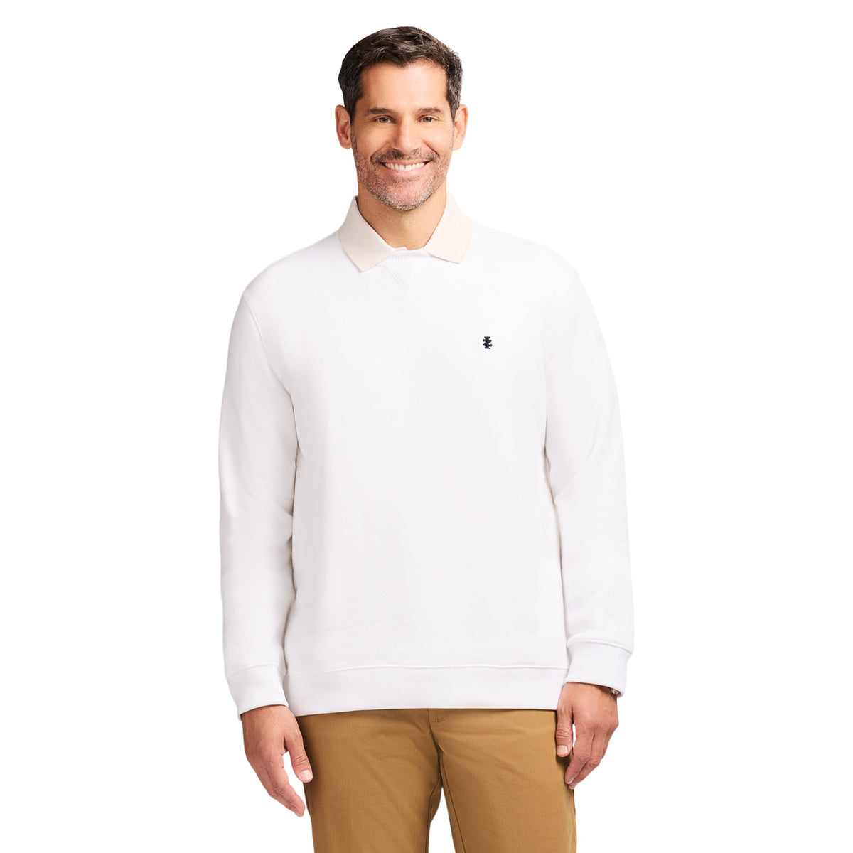 IZOD Men's Advantage Performance Crewneck Fleece Pullover Sweatshirt