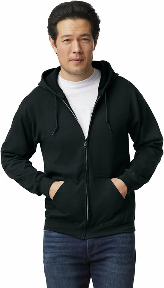 Gildan unisex-adult Fleece Zip Hoodie Sweatshirt, Style G18600, Multipack