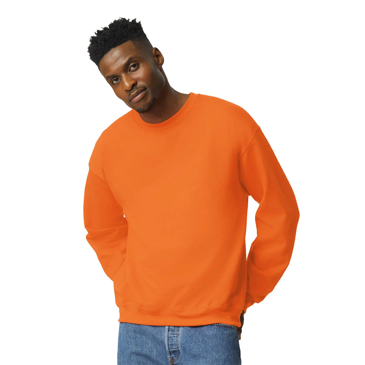 Gildan Unisex Adult Fleece Crewneck Sweatshirt, Style G18000, Multipack