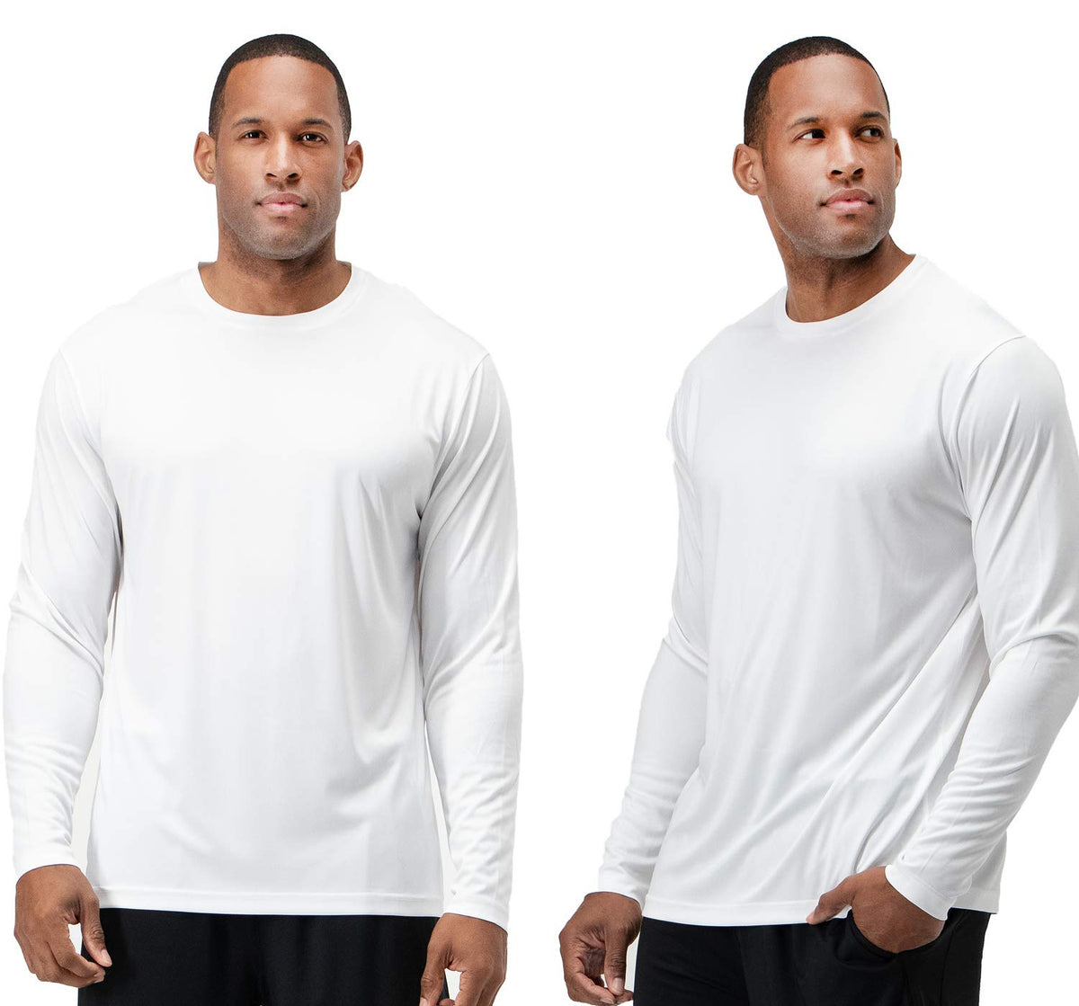 DEVOPS Men's 2-Pack Athletic UPF 50+ Long Sleeves Shirts OR 10" Mesh Shorts
