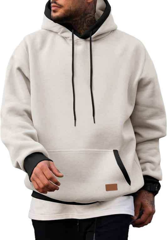 JMIERR Men's Hoodies Sweatshirts Casual Fleece Pullover Hoodie Pocket