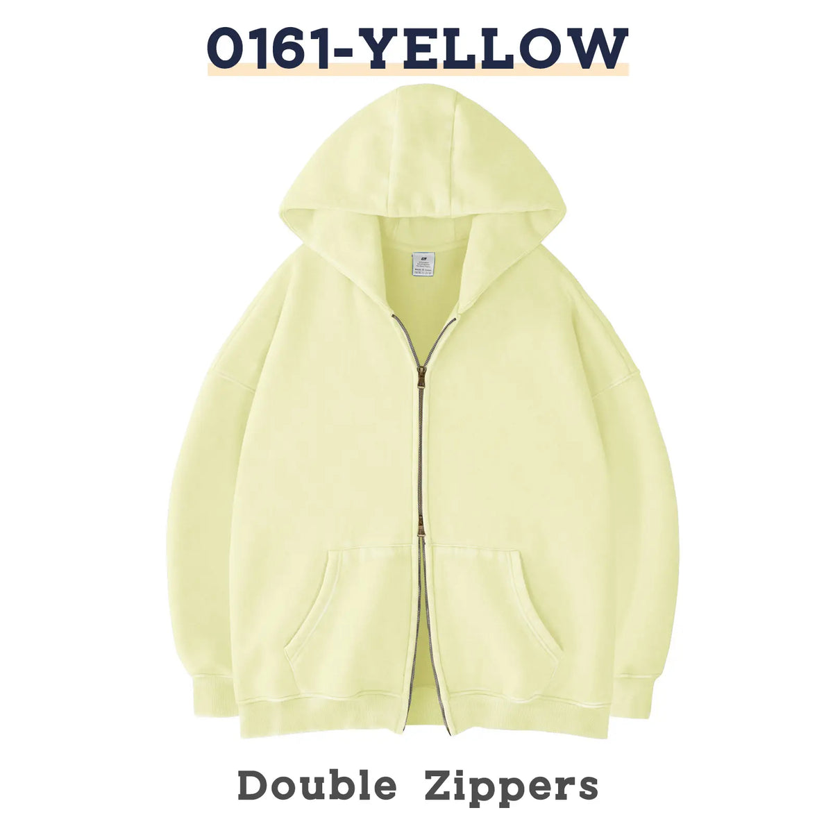FAIABLE Unisex Oversized Zip-Up Hoodie in Acid Wash Heavyweight Cotton Fleece with Oversized Pockets & Stretch Ribbed Cuffs for Men & Women Casual Sweatshirt