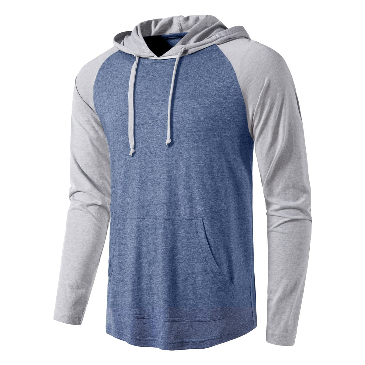 SIR7 Men's Gym Workout Active Long Sleeve Pullover Lightweight Hoodie Casual Hooded Sweatshirts