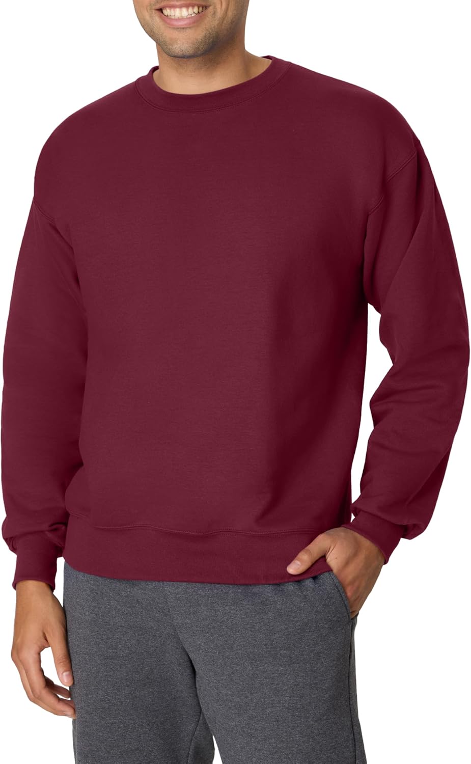 Hanes Men's Ultimate Sweatshirt, Heavyweight Fleece Sweatshirt, Crewneck Pullover for Men