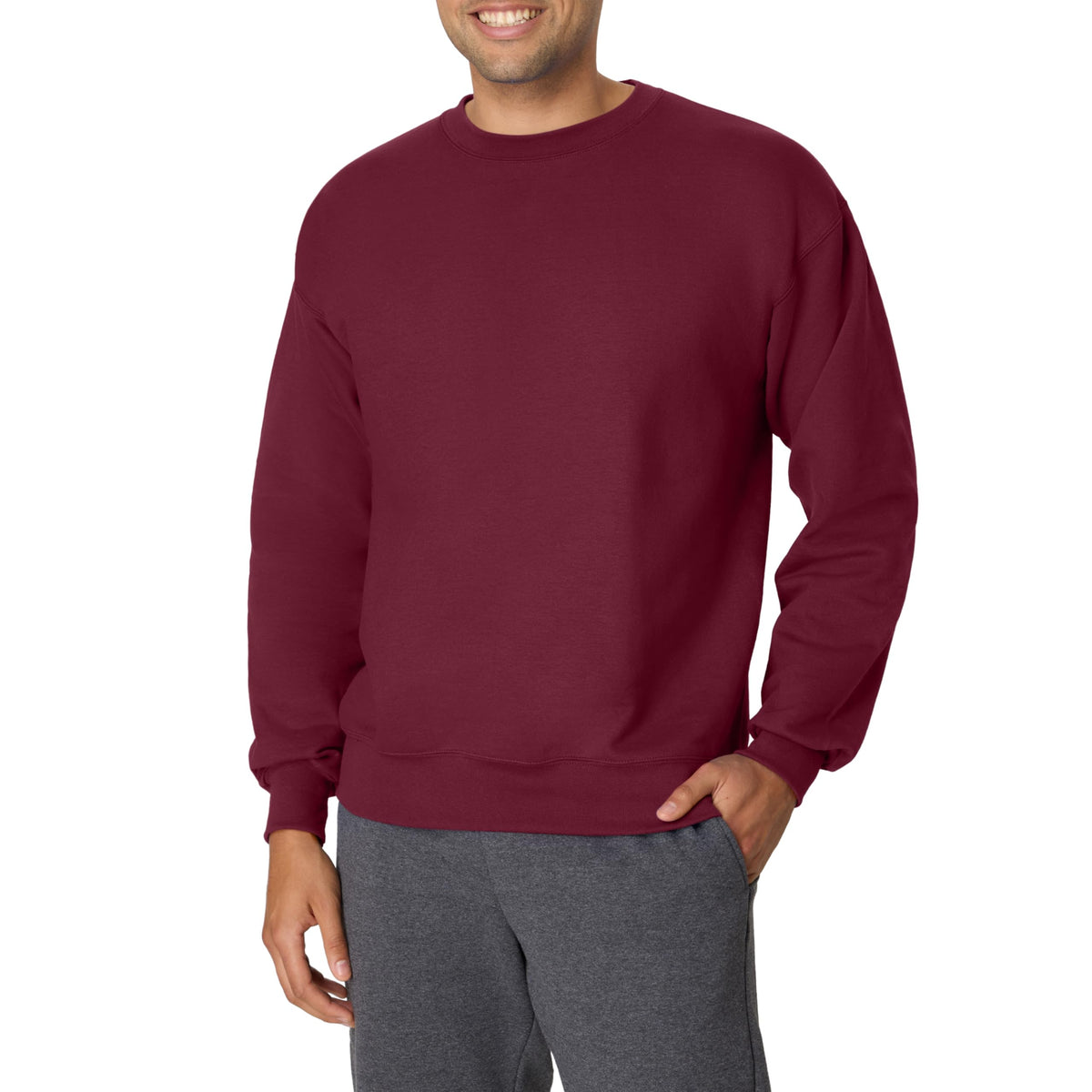 Hanes Men's Ultimate Sweatshirt, Heavyweight Fleece Sweatshirt, Crewneck Pullover for Men
