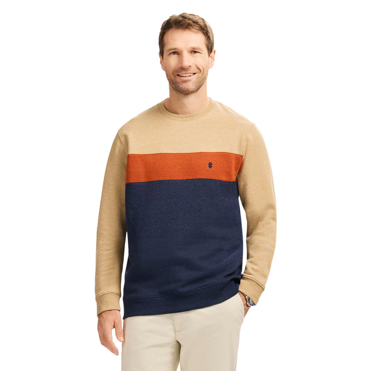 IZOD Men's Advantage Performance Crewneck Fleece Pullover Sweatshirt