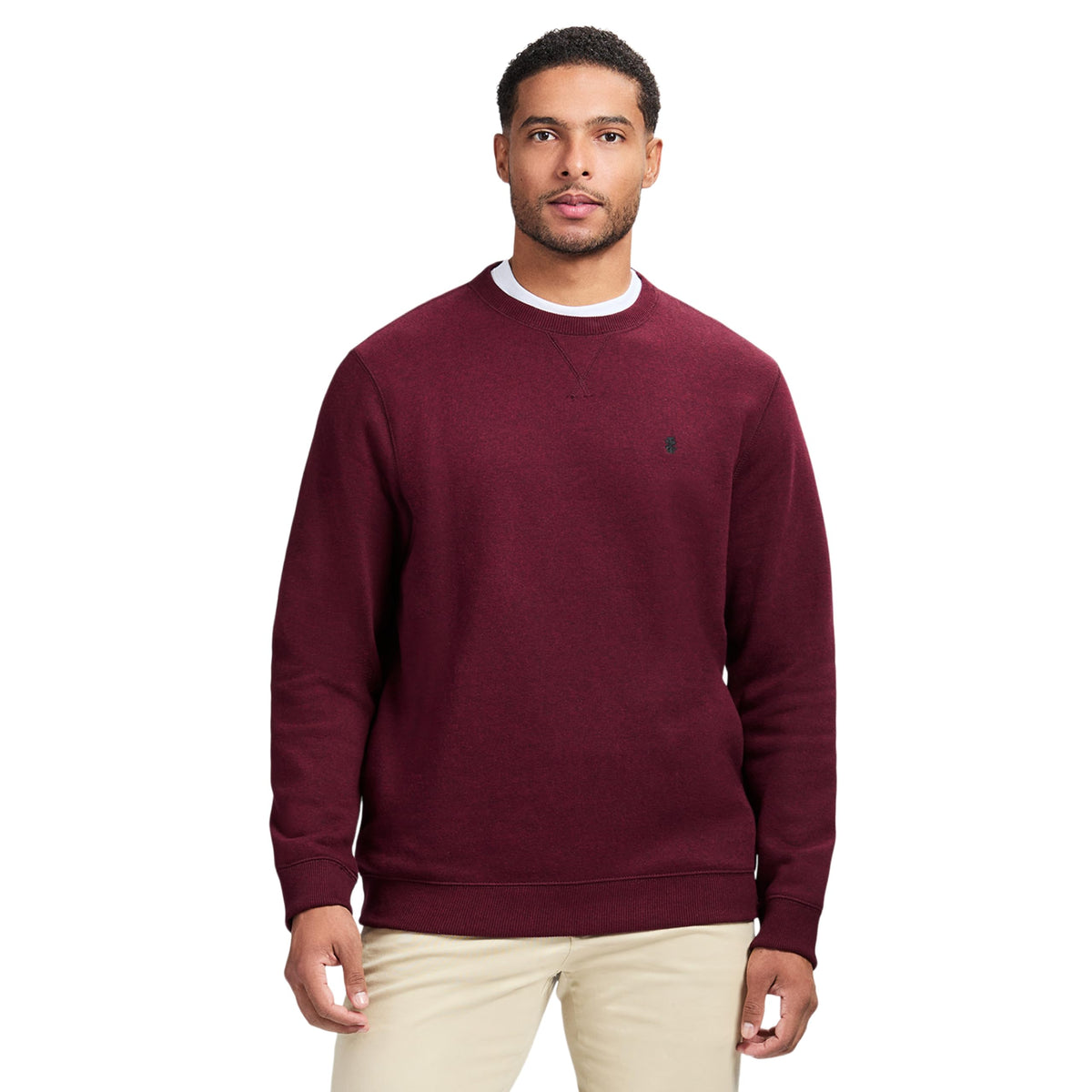 IZOD Men's Advantage Performance Crewneck Fleece Pullover Sweatshirt