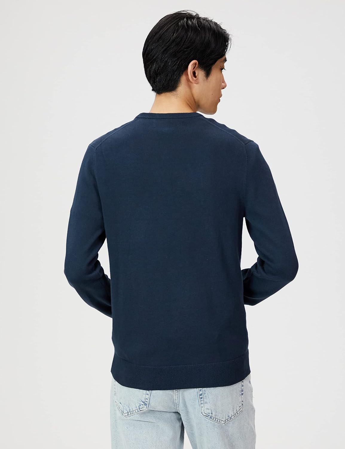 Amazon Essentials Men's Cable Knit Long-Sleeve Crewneck Sweater, 100% Cotton, Big & Tall Options Available