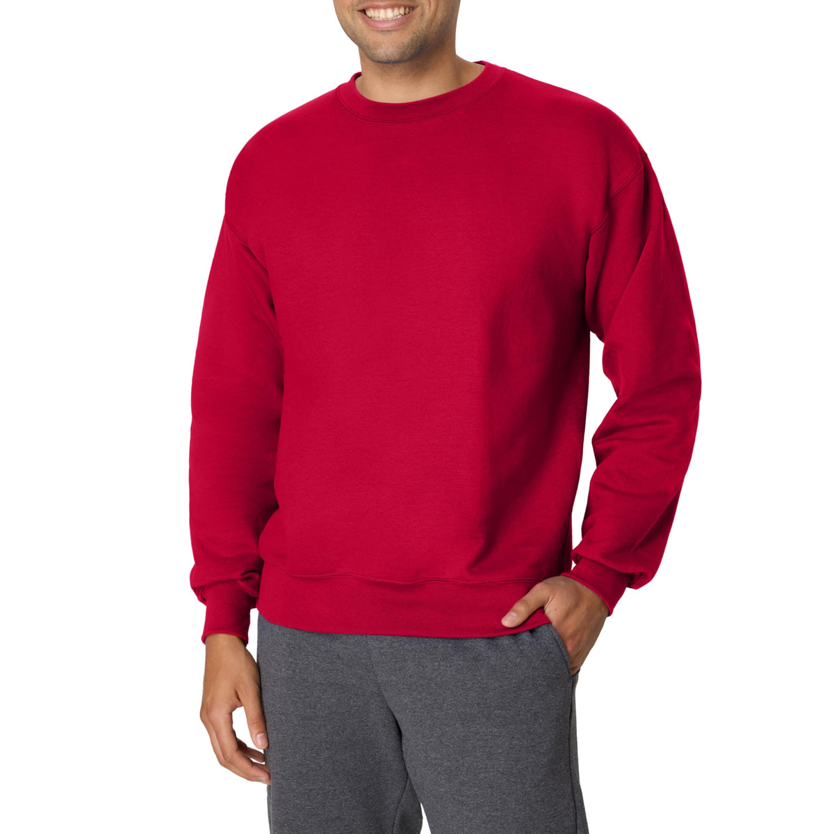 Hanes Men's Ultimate Sweatshirt, Heavyweight Fleece Sweatshirt, Crewneck Pullover for Men