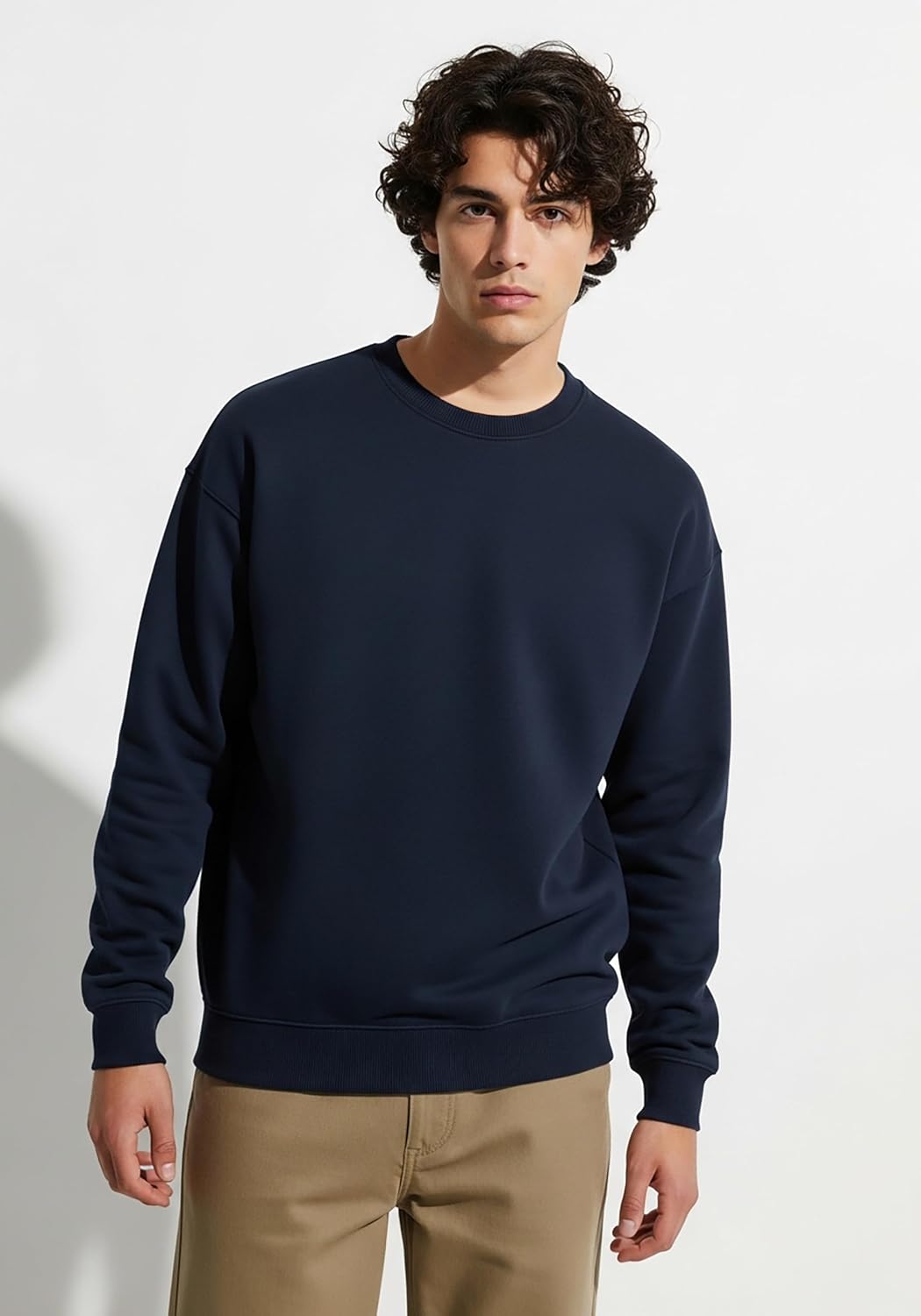 Andrew Scott Men's Fleece Crewneck Pullover Sweatshirt