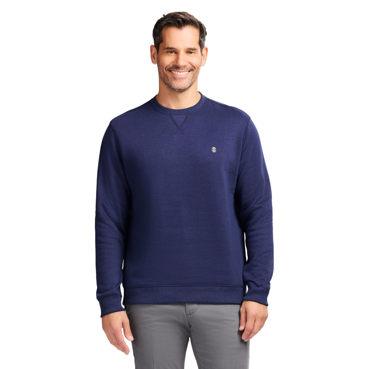 IZOD Men's Advantage Performance Crewneck Fleece Pullover Sweatshirt