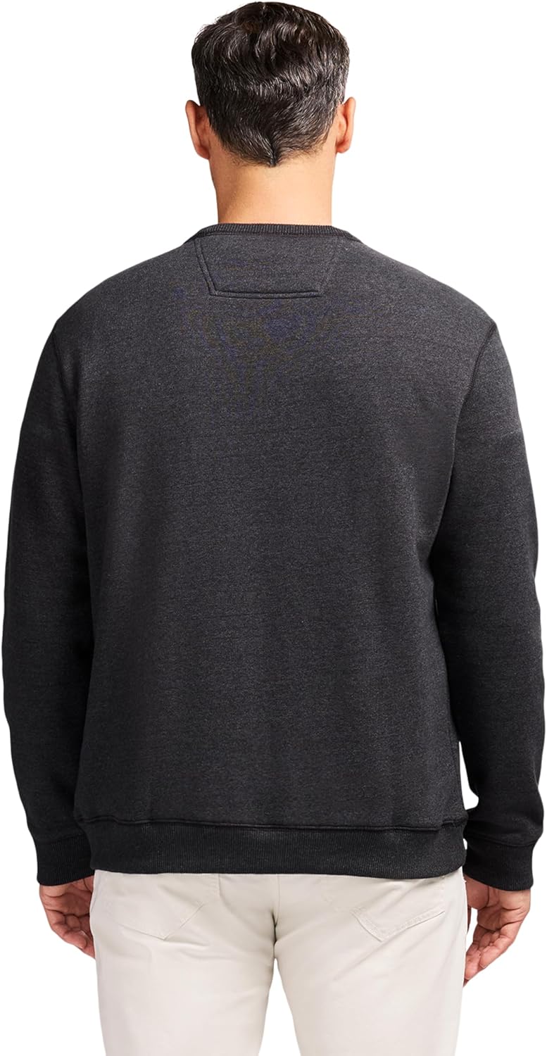 IZOD Men's Advantage Performance Crewneck Fleece Pullover Sweatshirt