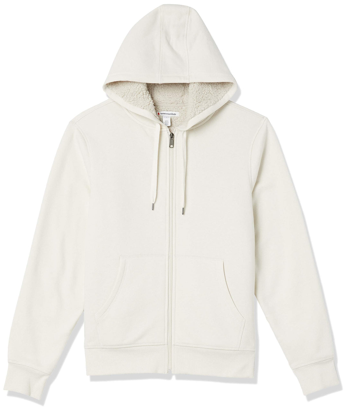Amazon Essentials Men's Sherpa-Lined Full-Zip Fleece Hoodie Sweatshirt