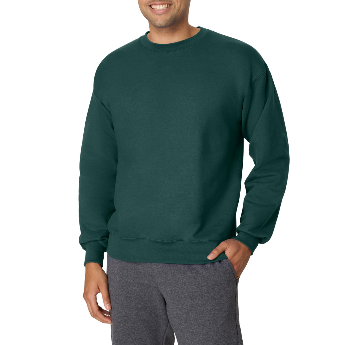 Hanes Men's Ultimate Sweatshirt, Heavyweight Fleece Sweatshirt, Crewneck Pullover for Men