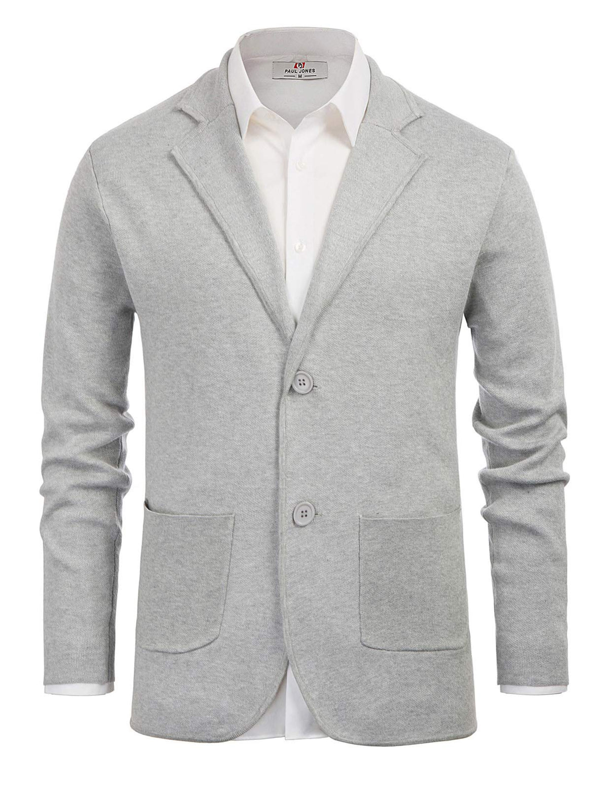 PJ PAUL JONES Men's Cardigan Sweaters Shawl Collar Button Down Knit Blazer