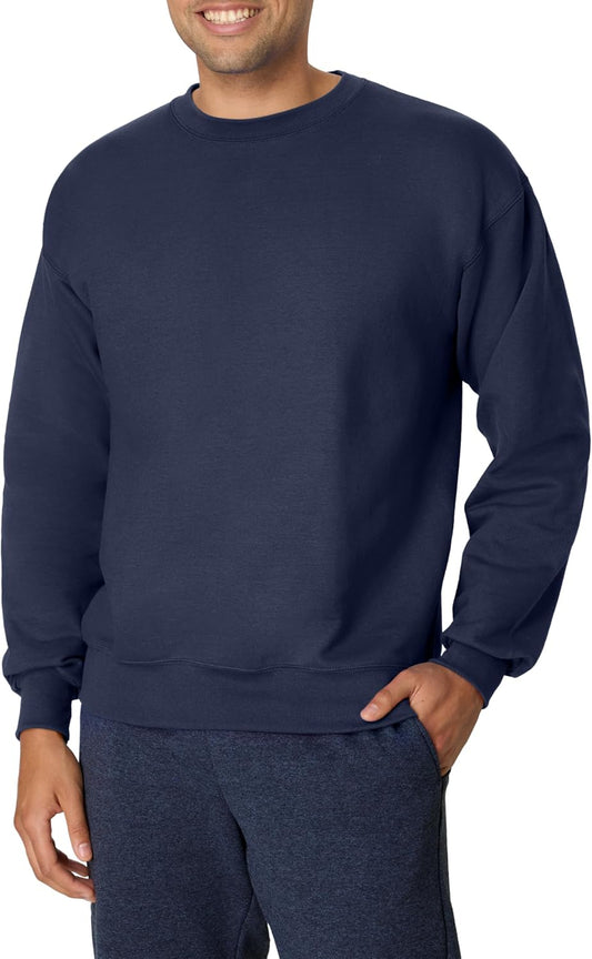 Hanes Men's Ultimate Sweatshirt, Heavyweight Fleece Sweatshirt, Crewneck Pullover for Men