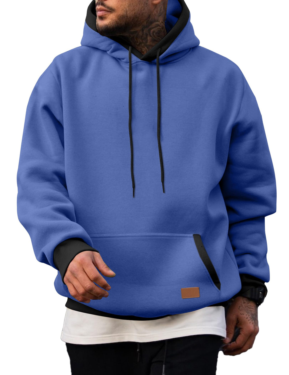 JMIERR Men's Hoodies Sweatshirts Casual Fleece Pullover Hoodie Pocket