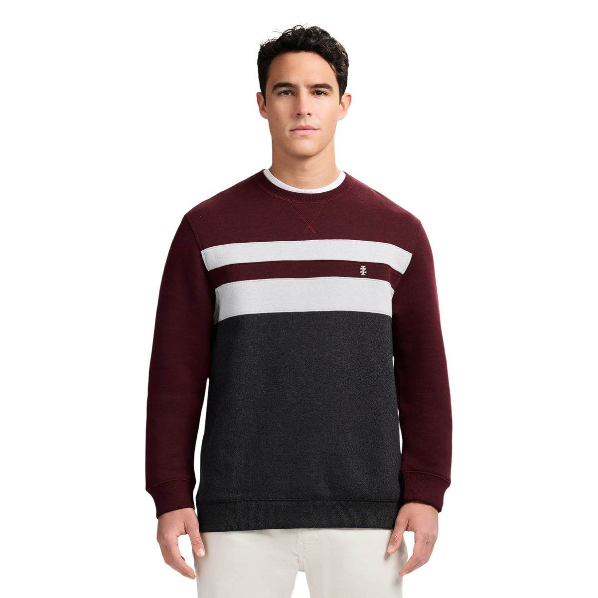 IZOD Men's Advantage Performance Crewneck Fleece Pullover Sweatshirt