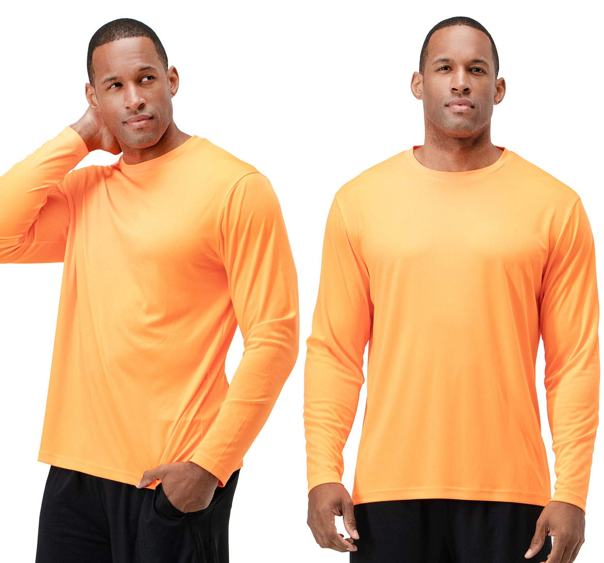DEVOPS Men's 2-Pack Athletic UPF 50+ Long Sleeves Shirts OR 10" Mesh Shorts