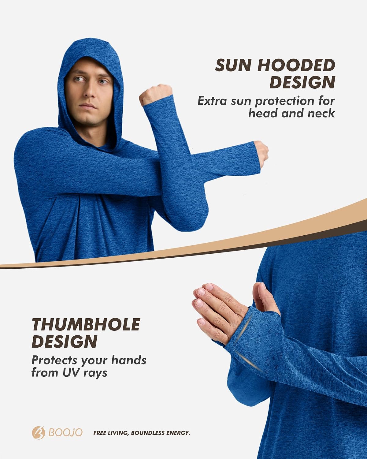 4 Pack Sun Hoodie for Men UV UPF 50+ Lightweight Fishing Shirts Rash Guard