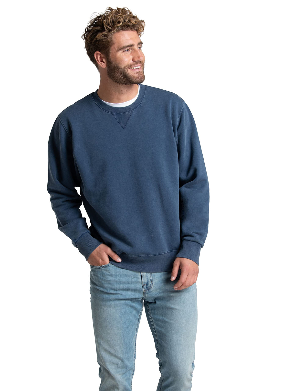Fruit of the Loom Men's Eversoft Fleece Crewneck Sweatshirts, Moisture Wicking & Breathable, Sizes S-4x