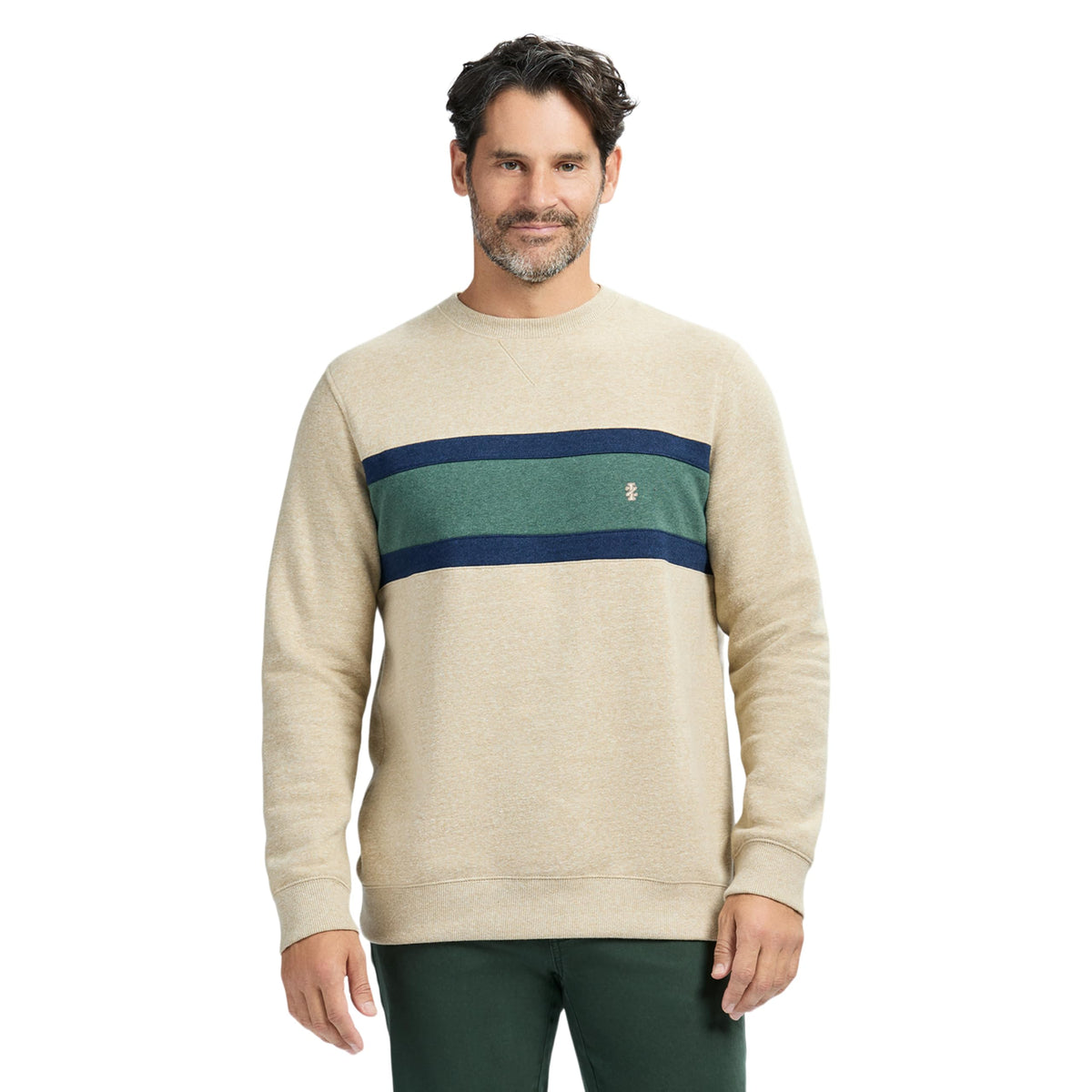 IZOD Men's Advantage Performance Crewneck Fleece Pullover Sweatshirt