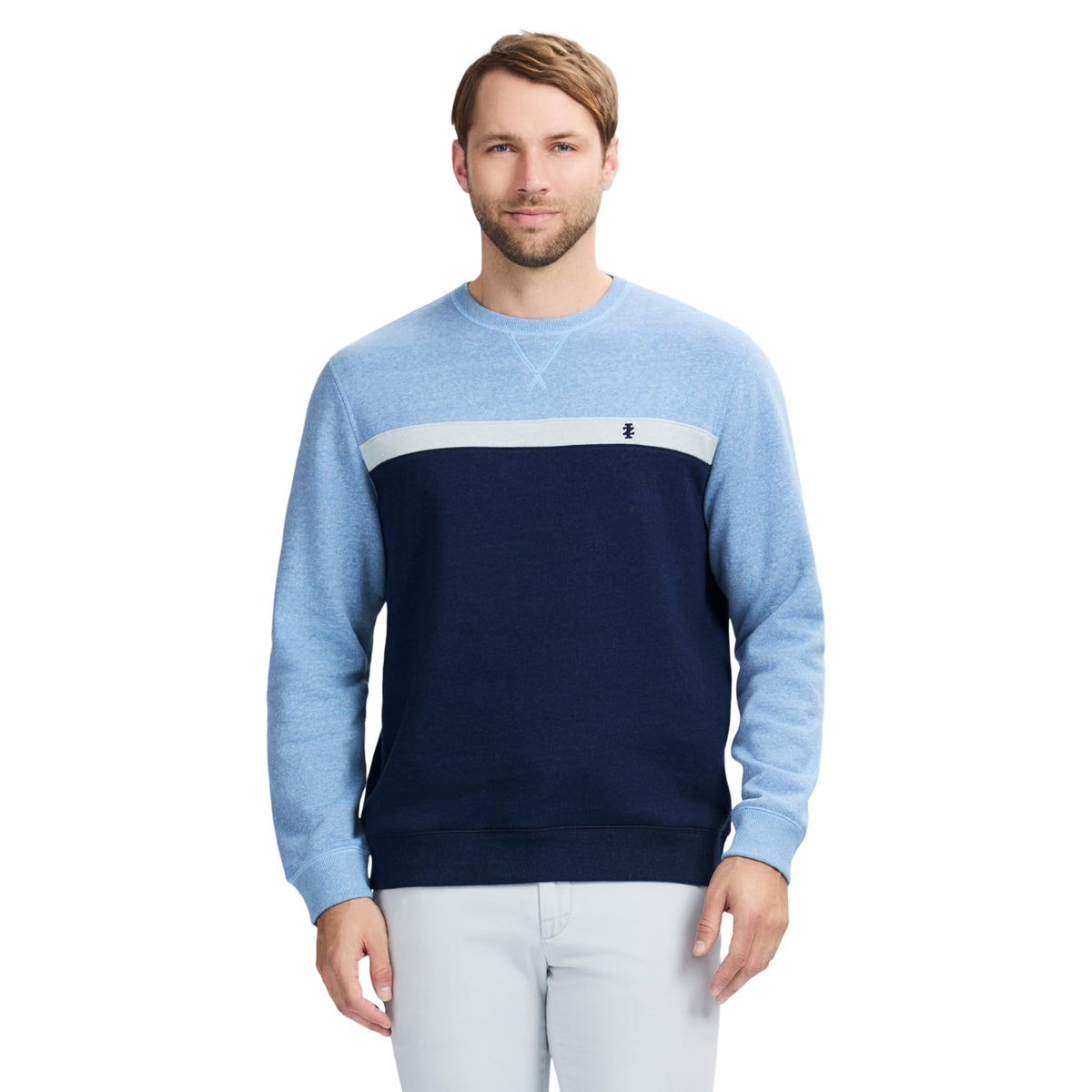 IZOD Men's Advantage Performance Crewneck Fleece Pullover Sweatshirt