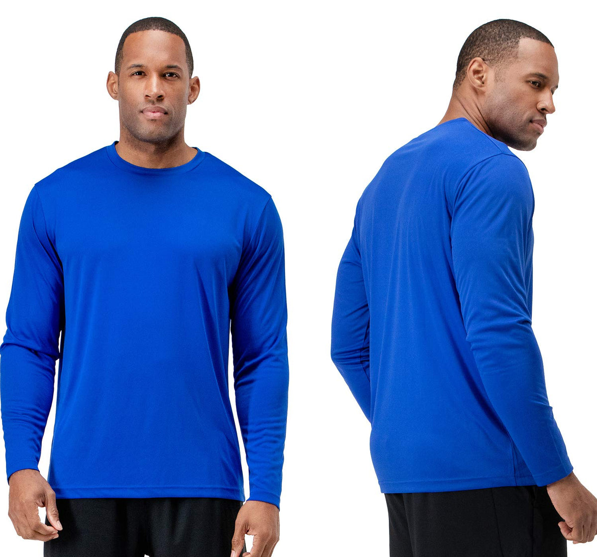 DEVOPS Men's 2-Pack Athletic UPF 50+ Long Sleeves Shirts OR 10" Mesh Shorts