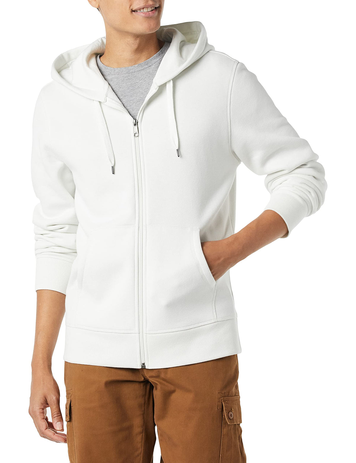 Amazon Essentials Men's Full-Zip Fleece Hoodie Sweatshirt (Available in Big & Tall)