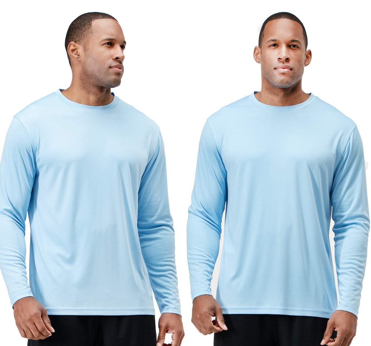 DEVOPS Men's 2-Pack Athletic UPF 50+ Long Sleeves Shirts OR 10" Mesh Shorts