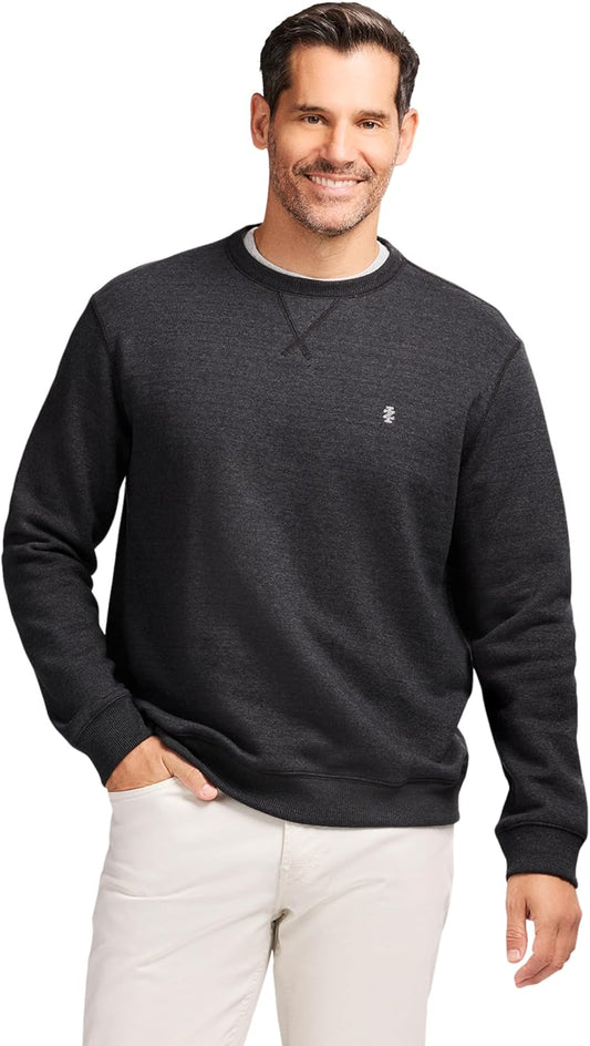 IZOD Men's Advantage Performance Crewneck Fleece Pullover Sweatshirt