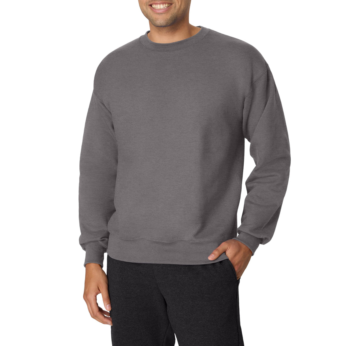 Hanes Men's Ultimate Sweatshirt, Heavyweight Fleece Sweatshirt, Crewneck Pullover for Men