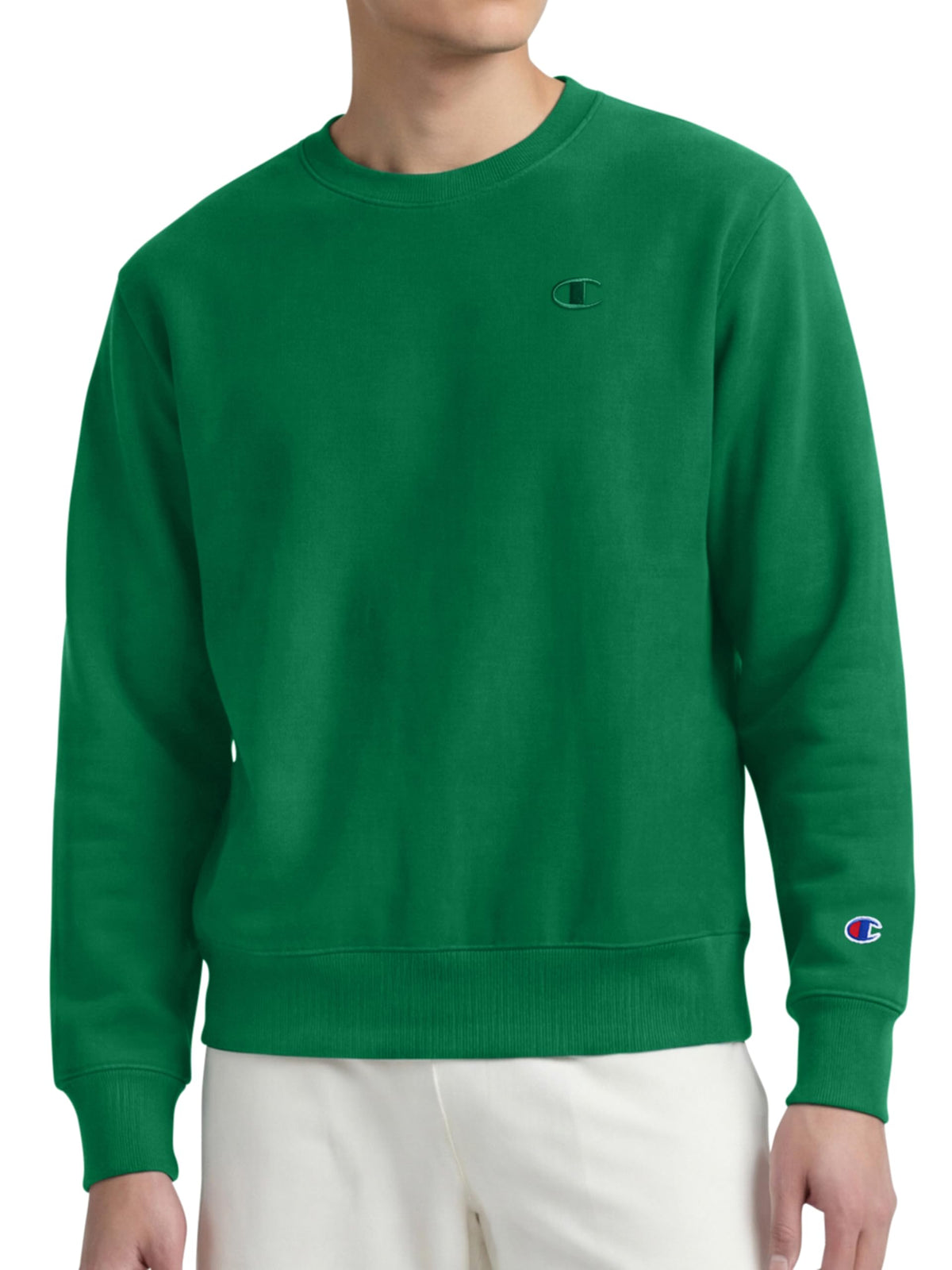 Champion Men's Men's Crewneck Fleece Sweatshirt, Standard Fit, Midweight, C Logo, Available in Regular and Big & Tall
