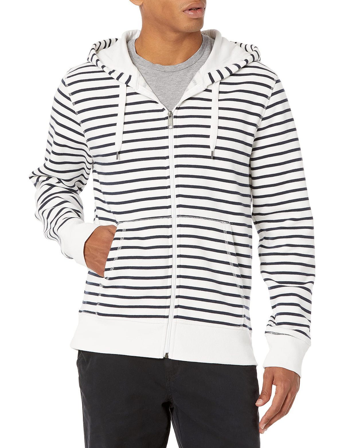 Amazon Essentials Men's Full-Zip Fleece Hoodie Sweatshirt (Available in Big & Tall)
