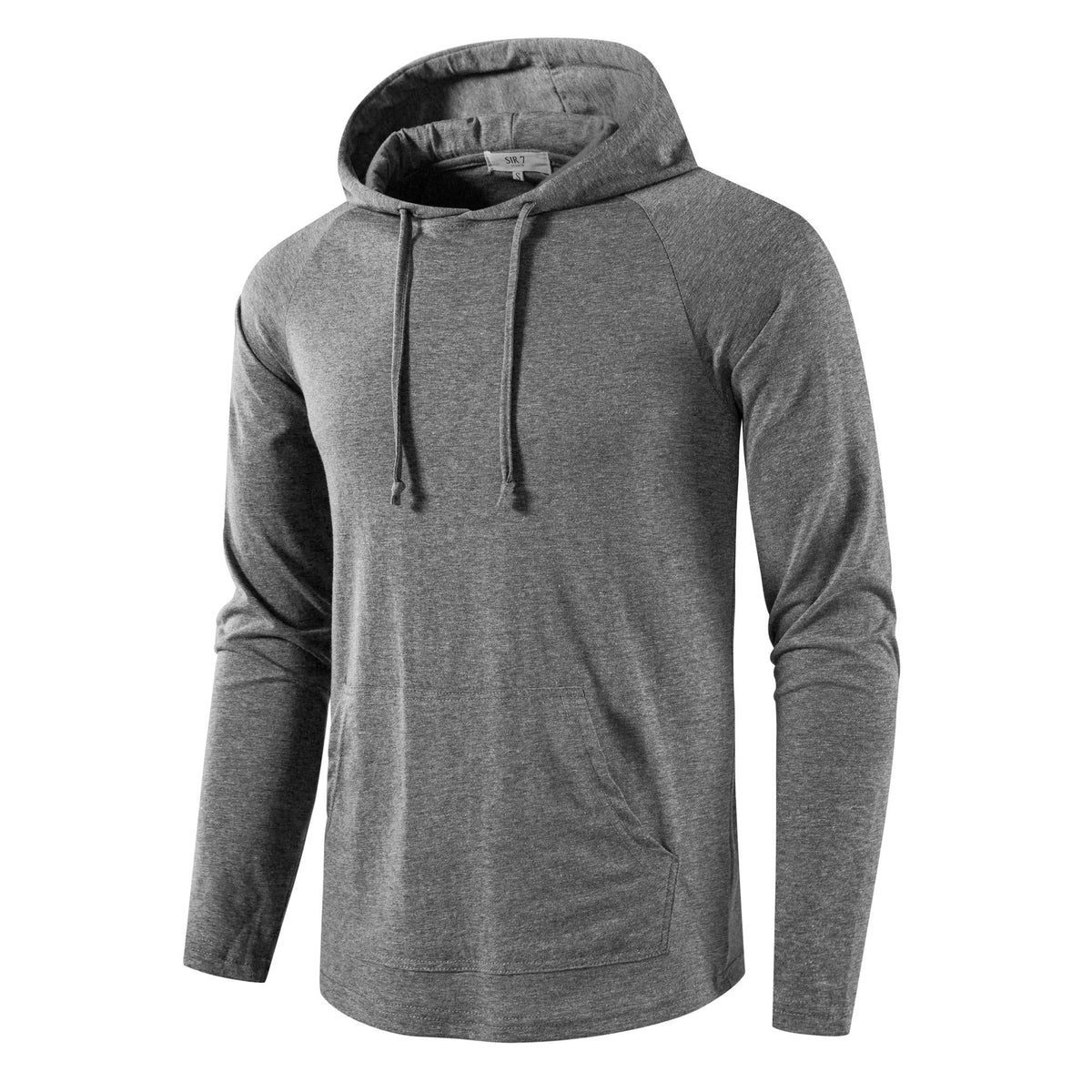 SIR7 Men's Gym Workout Active Long Sleeve Pullover Lightweight Hoodie Casual Hooded Sweatshirts