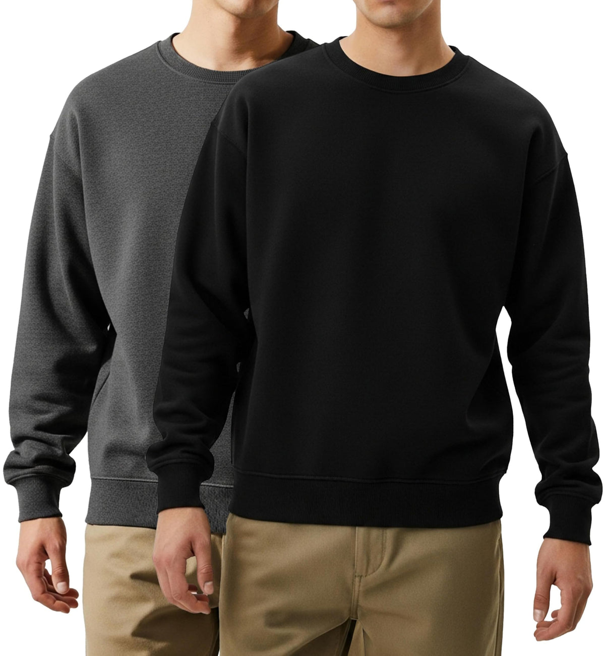 Andrew Scott Men's Fleece Crewneck Pullover Sweatshirt